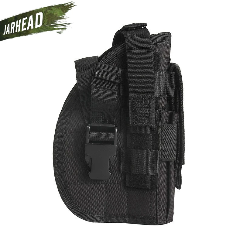 Holster para a Mão Coldres de Liberação Tático Molle Pistol Direita Caça Tiro Rápida Ajustável Correias Rifle Pouch 600d Gun