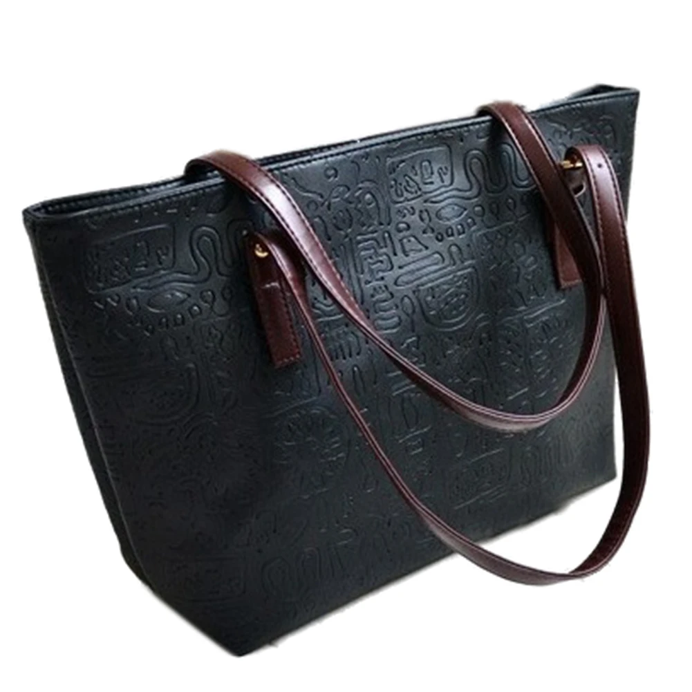 

Hot Retro Fashion female bag han edition embossed handbags new oracle high capacity bag single shoulder bag