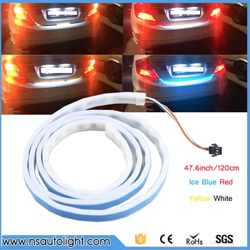 

LED Strip Trunk Tail Brake Turn Signal Light Flow Type Ice Blue Red Yellow White Free Shipping