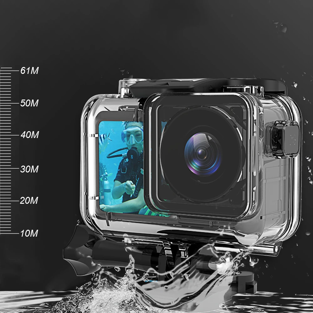 Для Osmo Action Venture чехол для дайвинга 61 м оболочка для DJI Osmo Action водонепроницаемый корпус Чехол подводный защитный чехол