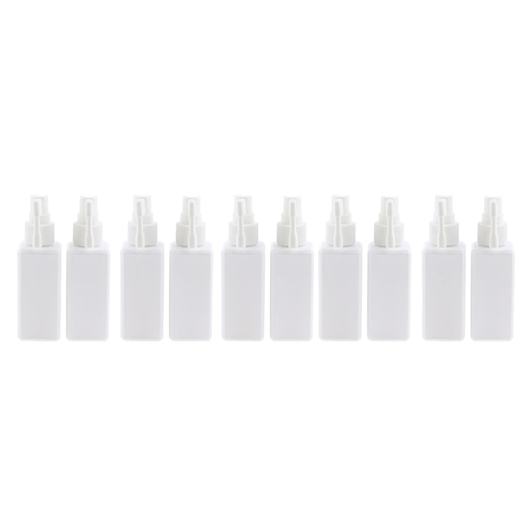 10Pcs Empty Nasal Spray Refillable Bottle Oral Care Mist Atomizer 50mL