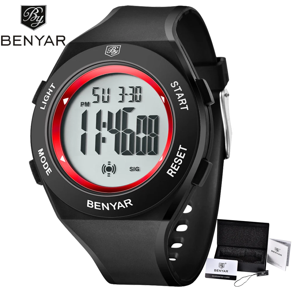 

BENYAR Brand Men's Sports Watches LED Digital Waterproof Wrist Watch Luxury Men Digital Army Mens Electronic Watch +Gift And Box