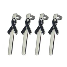 Хром зажим с лентой с черным цветом для евро ручка RZ-PCL16-CBK