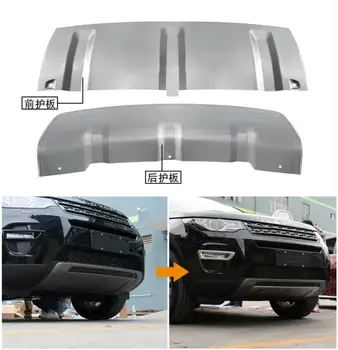 

For Land Rover Discovery Sport 2015 2016 2017 2018 Front + Rear Bumper Diffuser Stainless steel Bumpers Guard skid plate