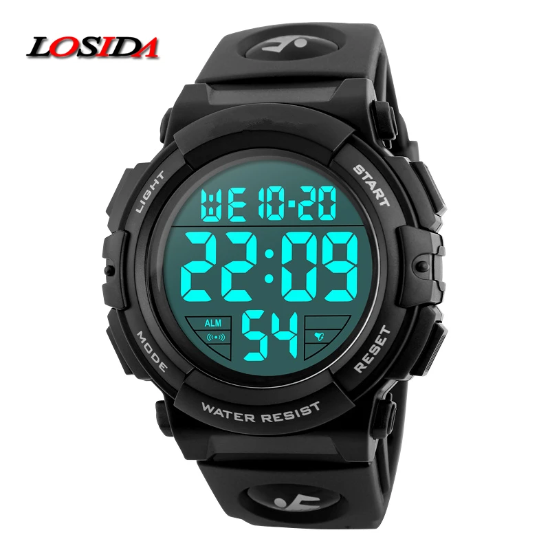 2017 Losida New Sports Watches Men Outdoor Fashion Digital Watch Multifunction 50M Waterproof Wristwatches Man Relogio