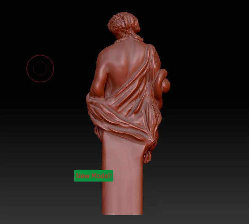 3d модель формат stl 3D твердая вращающаяся скульптура для станка с ЧПУ