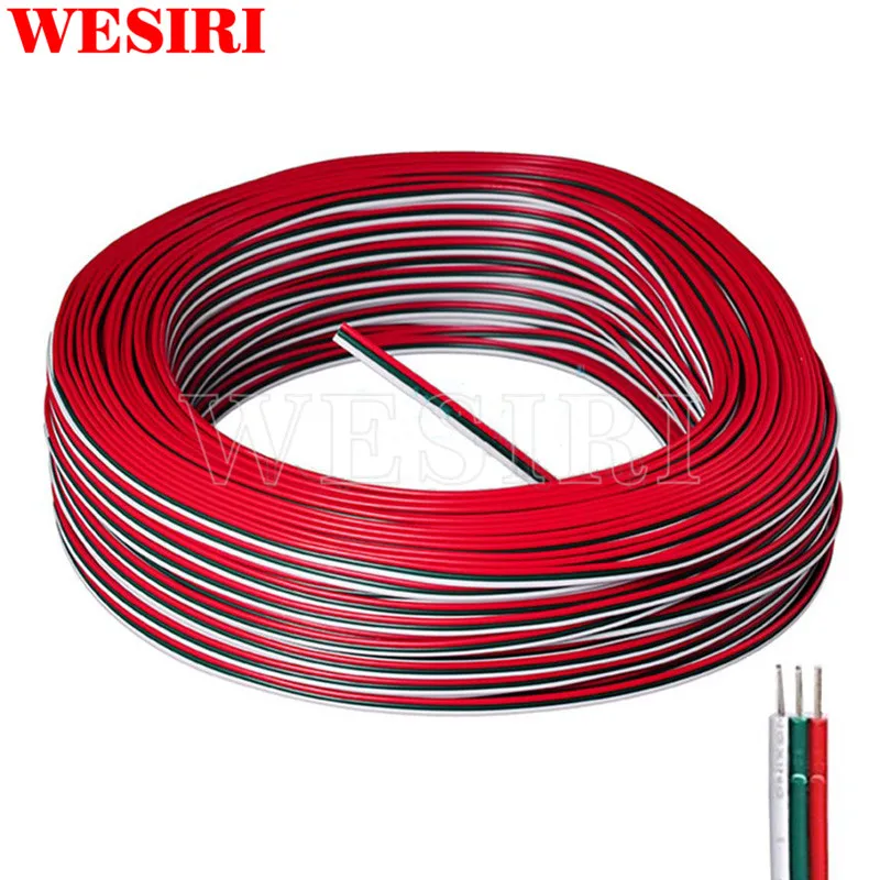 2Pin/3Pin/4Pin/5Pin/6Pin 22AWG мм, удлиняющий кабель, для WS2812B WS2811 SK6812 APA102 WS2801 5050 3528 RGB/RGBW Светодиодные ленты света