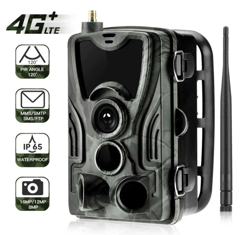 

HC-801LTE 4G Night Vision Hunting Camera 16MP HD 1080P Wildlife Trail Camera Photos Trap PIR Sensors Waterproof IP65