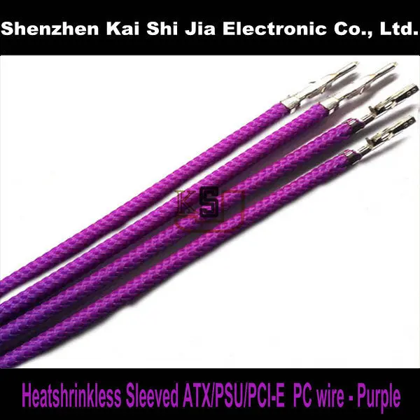 DIY Heatshrinkless Single sleeved ATX/ PSU/ PCI E Male to Female PC