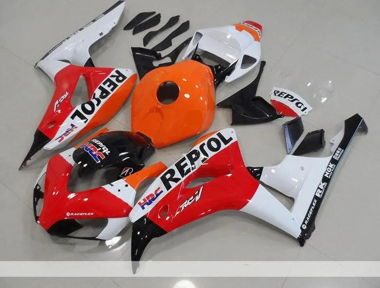 

New ABS motorcycle Bodywork fairing kit 100% Fit for Honda CBR1000RR 06 07 fairings parts CBR 1000 RR 2006 2007 Orange red