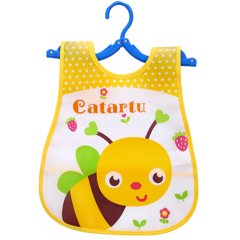 Водонепроницаемый нагрудник детский ланч-передник для кормления EVA Burp Cloths для мальчиков и девочек Младенцы Дети многоразовые стили животных - Цвет: Bee