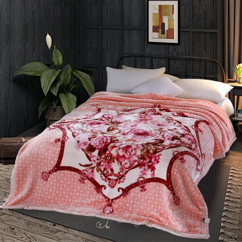 ARNIGU Classic style Winter Thick Blankets Queen size luxury Bedding