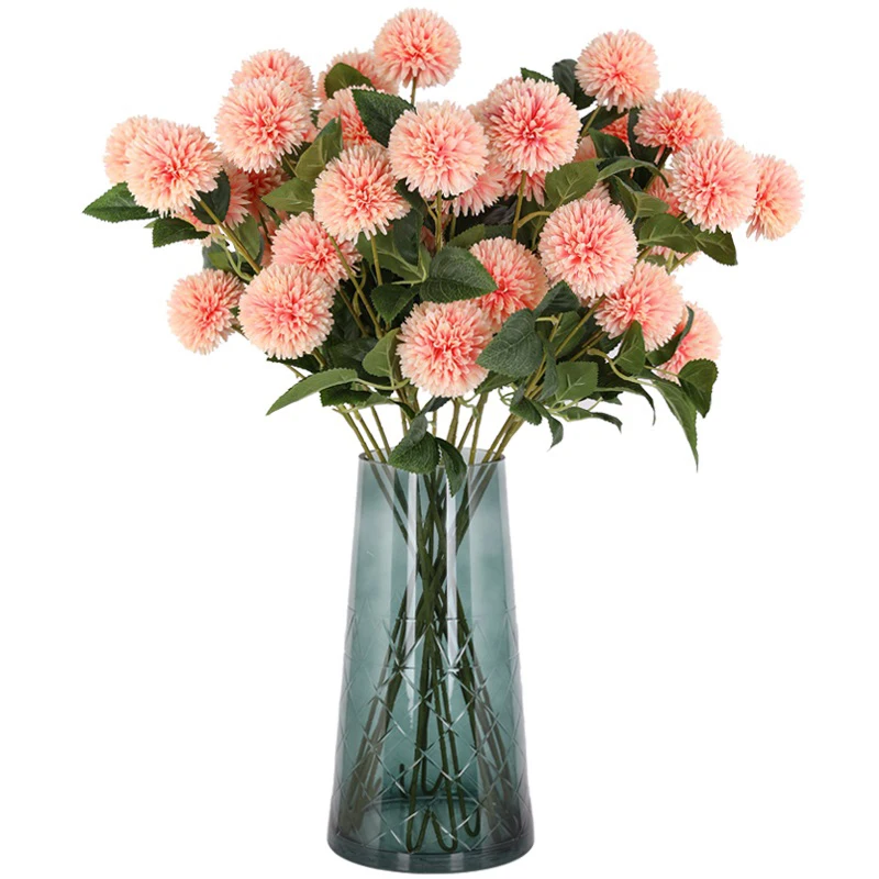 

Artificial flowers Branch Leaf Flower Dandelion artificial flower round Bouquet Silk Flower Decorative home vase