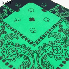 Женский и мужской платок хлопок /четырехлистный клевер с принтом 60 см/много видов использования подарки для гостей