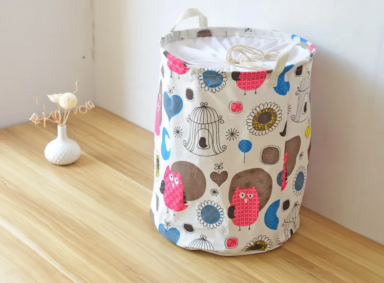 Маленькая птица Подсолнух корзины для хранения/сумки отделка пол Снэк корзина ведро для белья для грязной одежды детские игрушки книги