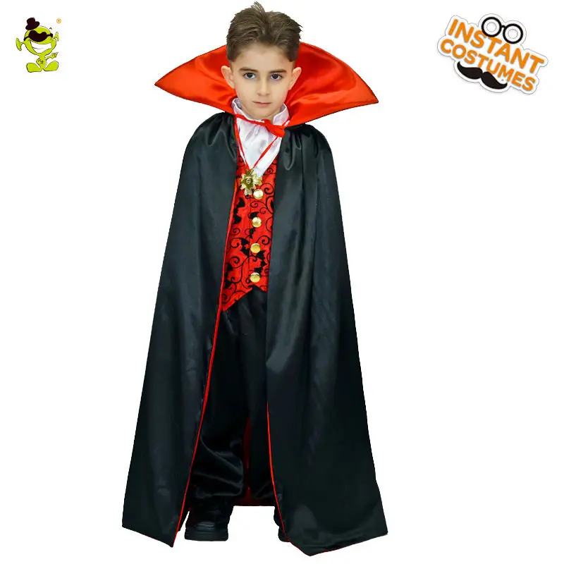 Новые костюмы вампира для мальчиков; нарядное платье в стиле ужаса и крови; детская Униформа; детская одежда для костюмированной вечеринки на Хэллоуин для мальчиков
