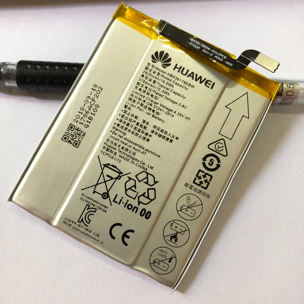 Original HB436178EBW Mobile Phone Replacement Li Polymer Battery 2700mAh For HUAWEI Mate S CRR
