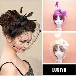 Vintage Bride Tulle Wedding Bridal Hats Evening/Party Headwear In Fashion Wedding Accessories In Stock