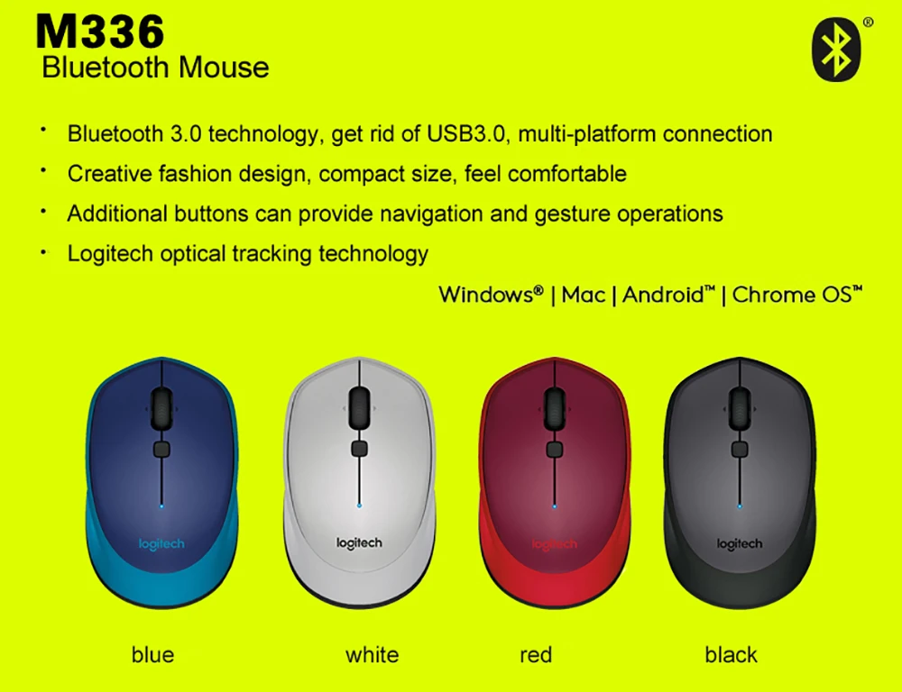 Беспроводная мышь logitech M336 Bluetooth 3,0