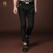 Новые модные мужские повседневные весенние брюки, летние черные брюки, 15848 распродажа