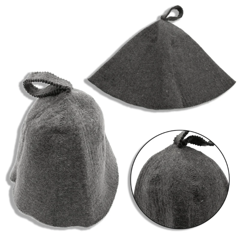 Сауна шерстяной войлок шапка против тепла русская банья шапка для ванной дом защита головы