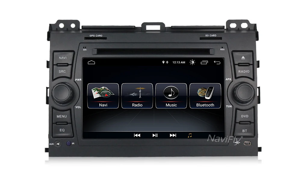 Perfect NaviFly Android 8.1 auto radio car multimedia player for Toyota Prado 120 2002-2007 GPS navigation Stereo Audio Player head unit 18