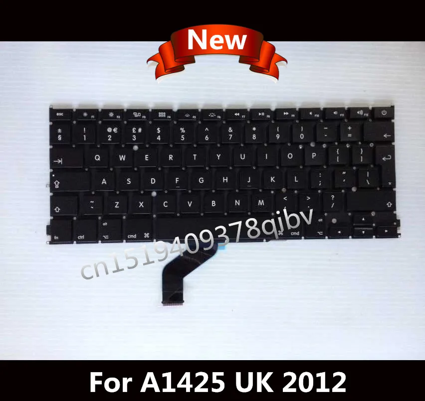 

New for Macbook Pro 13.3" Retina A1425 UK QWERTY Standard keyboard MD212 MD213 2012 Year