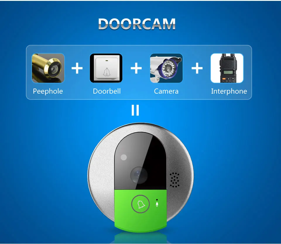 VStarcam C95 беспроводная камера безопасности 720P HD IP дверная камера WiFi с ночным видением двухсторонняя аудио широкоугольная видео Doorcam Cam