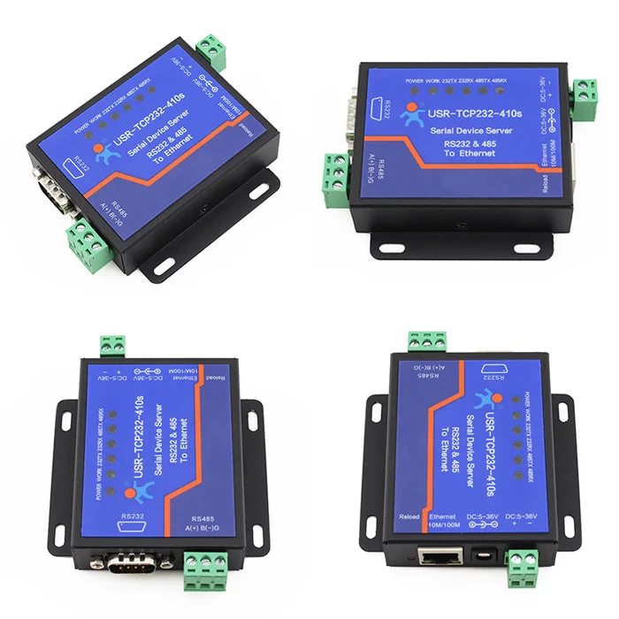 USR TCP232 410S RS485 Modbus шлюз сервера конвертеры RJ45 к RS232 поддержка веб страницы DHCP RTS CTS