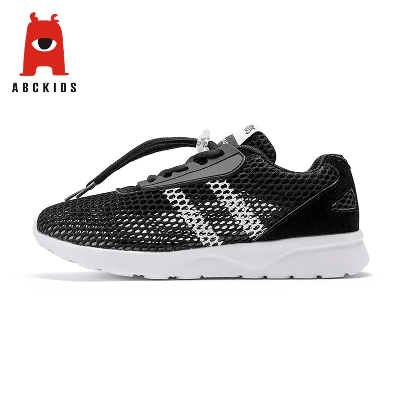 ABC KIDS 2019 Spring Summer Black Solid Color Net Mesh Children's Comfortable Running Sports Shoes