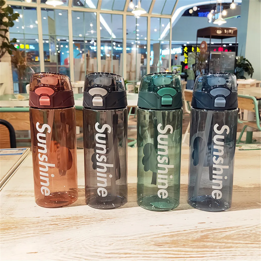 

Water Bottle Flip Led Straw Water Drink Bottle Sport Hydration Cycling Hiking Camping Tritan Botella De Agua Water Bottles