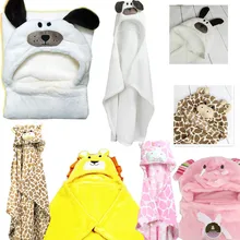 Детское покрытое флисом Коралловое ветронепроницаемое одеяло для новорожденных, банное полотенце, спальный мешок, плащ для мальчиков и девочек, милое универсальное одеяло