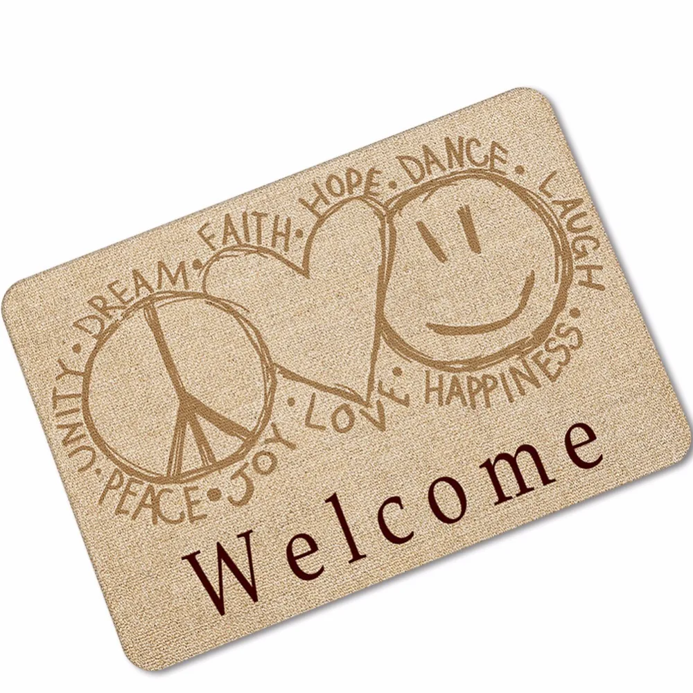 Amellor Ковры s добро пожаловать печать двери Коврики коврики Открытый Кухня вход Коврики резиновая Ковры Рождество украшение для дома