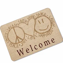 Amellor Ковры s добро пожаловать печать двери Коврики коврики Открытый Кухня вход Коврики резиновая Ковры Рождество украшение для дома