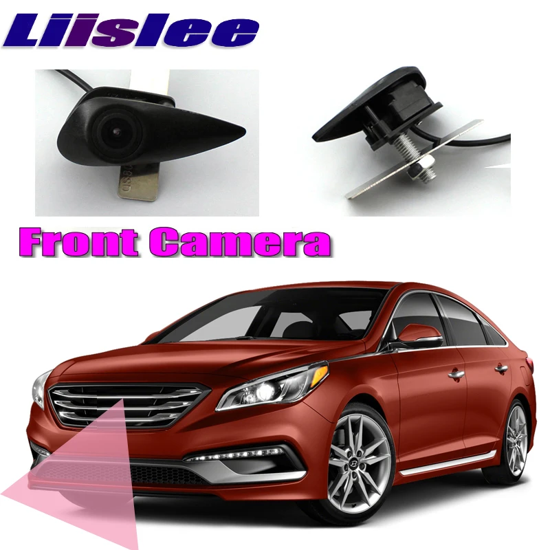 Передняя Автомобильная камера LiisLee для hyundai Sonata LF, фронтальная камера с логотипом DIY, фронтальная камера с ручным управлением