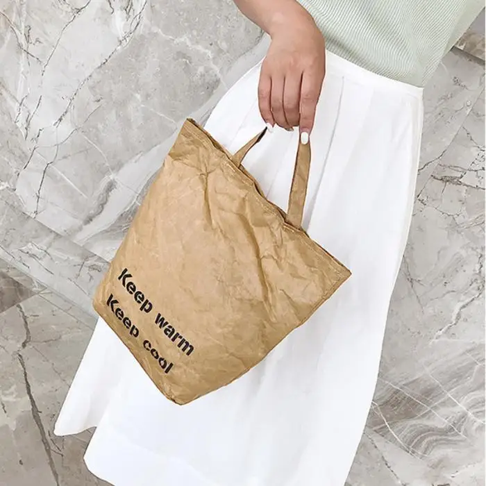 Продуктовые сумки, защищающие окружающую среду, бумажные многоразовые сумки для покупок, легкие сумки для женщин, Лучшая распродажа-WT