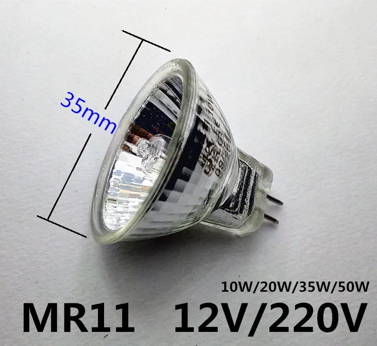 Галогенный прожектор 220 В MR11 12 В прожектор 20 Вт 35 Вт MR11 12 В галогенный прожектор 12 В MR11 галогенный прожектор 220 В 50 Вт диаметр 35 мм