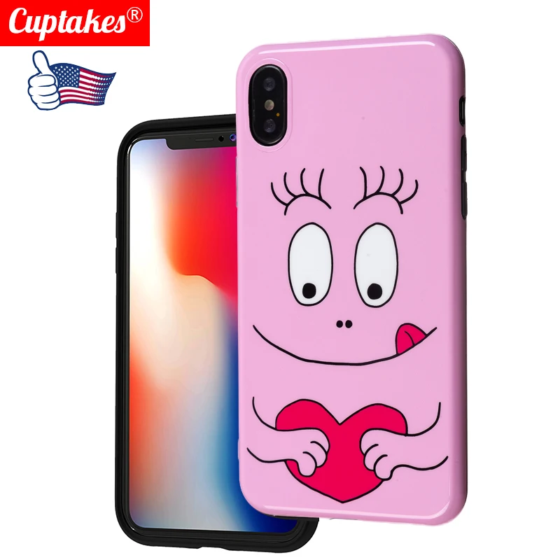 

Luxury Brand IMD Soft Silicone Case for Apple iPhone X 10 XS Max XR 7 Plus 8 Cute Cover 6S 6 Kawaii Anime Give all my Love Pink