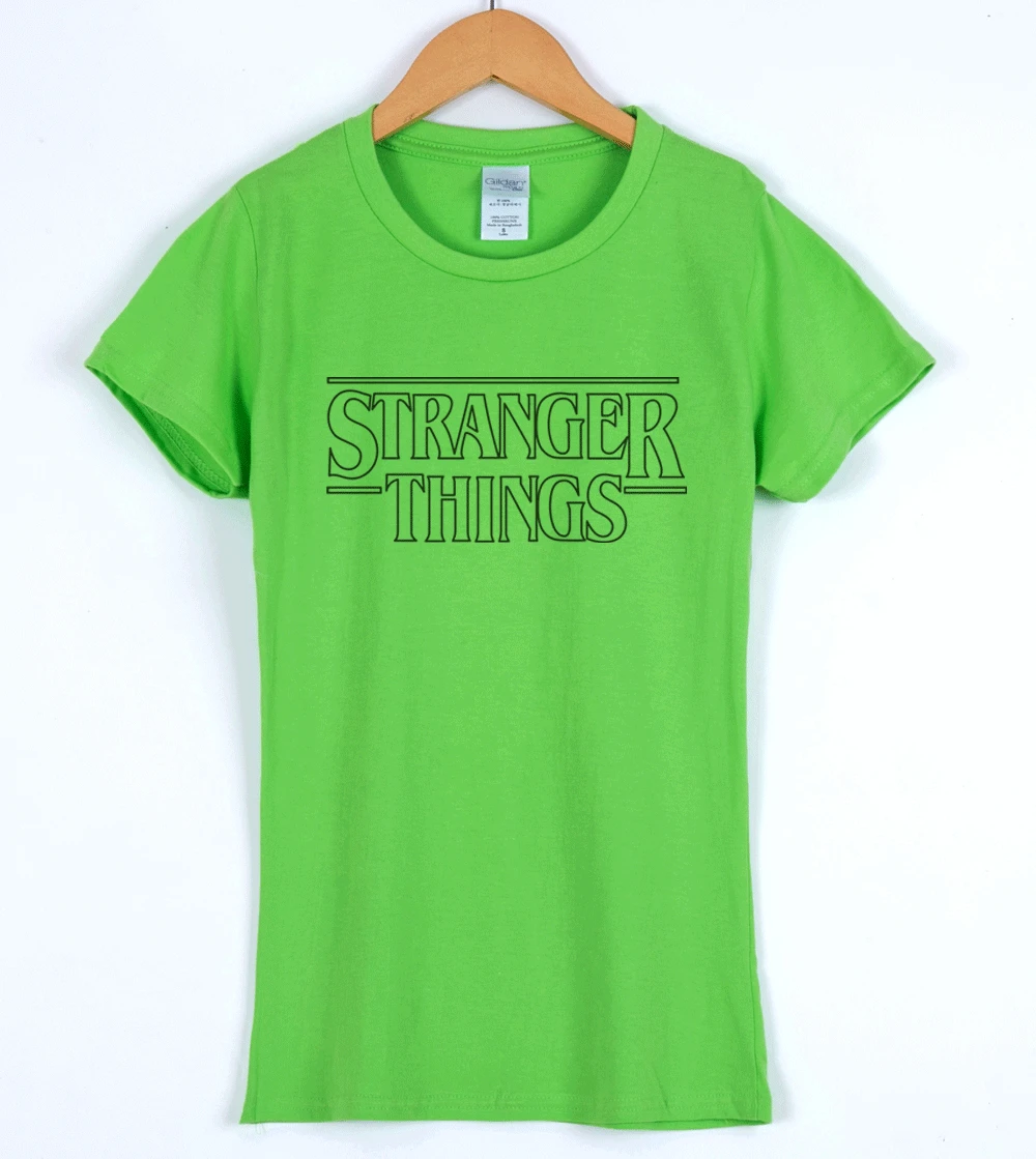 Модная уличная футболка для женщин весна лето Харадзюку Топы странные вещи бренд хлопок короткий рукав женская футболка - Цвет: light-green1
