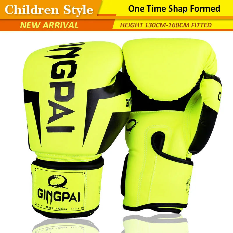 1462 Bonne Qualité Respirant Pu Cuir Enfant Bébés Enfants Coup De Pied Combat Gants De Boxe Muay Thai Carton Drôle Gants De Boxe Pour Les Enfants