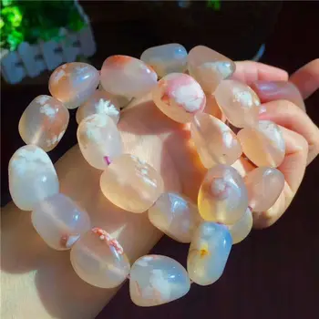 

AAA Natural Cherry Agate Crystal Beads Bracelet 21-18mm