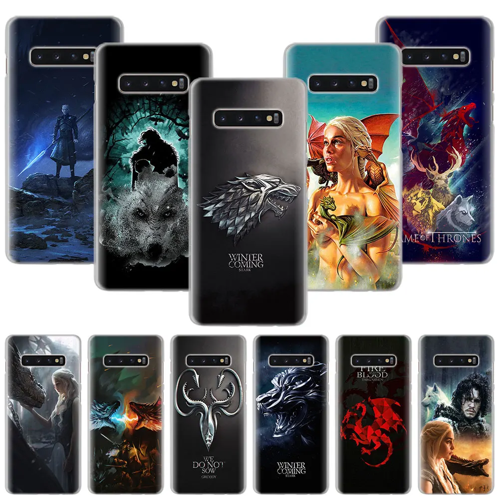 

game of throne Phone Cases for Samsung Galaxy S8 S9 S10 Plus S10e M10 M20 S6 S7 Edge Hard PC case cover