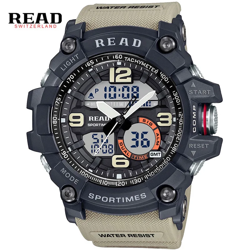 Prix pour READ marque top date Sport Militaire montres pour hommes Personnes Chronographe Numérique Chronomètre alarme Électronique horloge Discount Prix pour READ marque top date Sport Militaire montres pour hommes Personnes Chronographe Numérique Chronomètre alarme Électronique horloge Discount