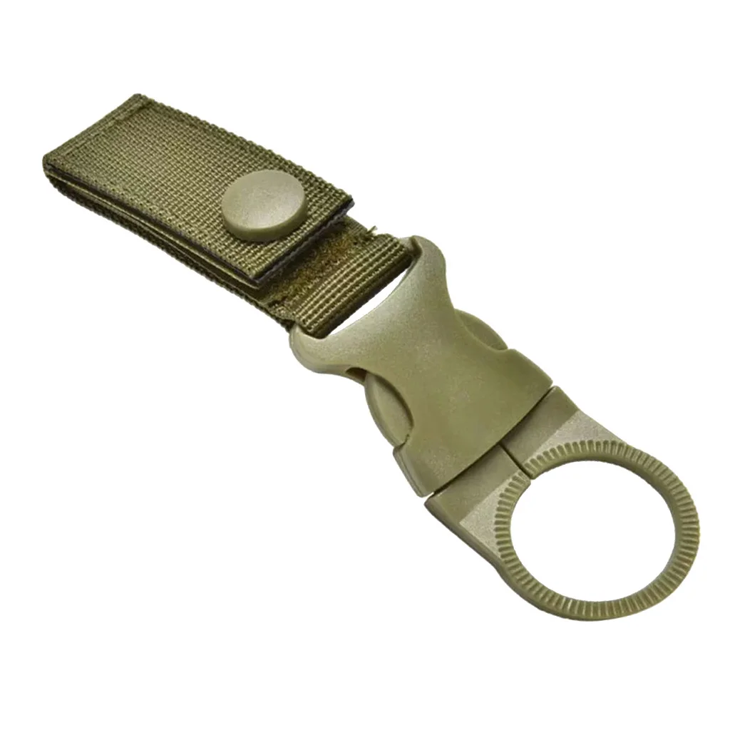 Nylon Outdoor Molle Hanging Strap Webbing Buckle Clip Water Bottle Holder Backpack Accessories Strap Belt Tactical Camping