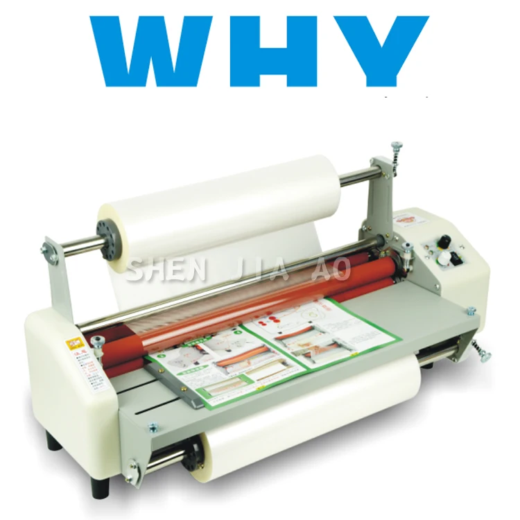 12th 8460T A2+ Laminator Hot Roll Laminating Machine 110V Double Side Roll Laminating Machine 4 rollers