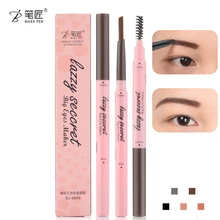 1 шт. профессиональный макияж 5 цветов карандаш для бровей водонепроницаемые тени для бровей Новые тени для век макияж с расческой кисть простота использования