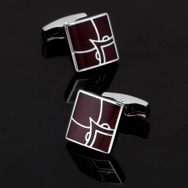 Free shipping high quality copper enamel red cufflinks retro design for men's Wedding Shirt Cufflinks Gift | Украшения и