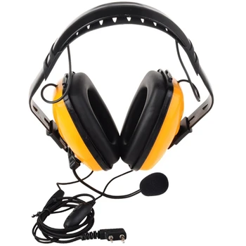 

Noise Canceling with Mic Plug Headset Ptt Mic Earpiece Headphone for Kenwood Puxing Tyt Baofeng Weierwei Etc Walkie Talkie 2Pi