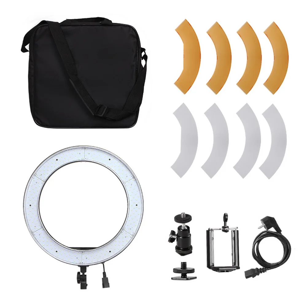 Camera Photo Studio Phone Video 18inch 55W 240PCS LED Ring Light 5500K Photography Dimmable Ring Lamp