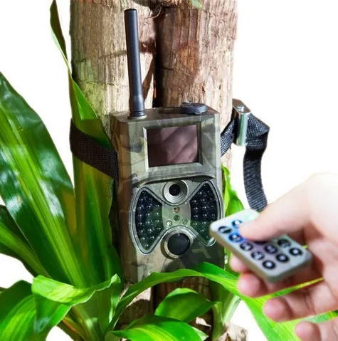 

Free shipping + Russian sms mms gsm via gprs 12mp night vision 1080P HD video hunting trail camera